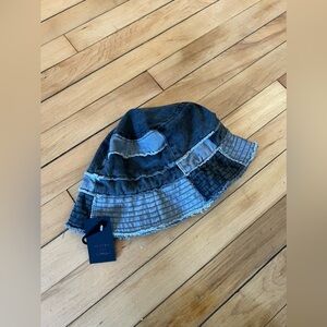 NWT David and Young black and grey patchwork bucket hat